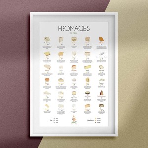 Affiche fromages AOC