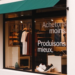 Devanture de la boutique Loom à Paris