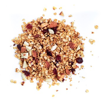 Muesli croustillant amande, cranberries et chocolat blanc - Avêna