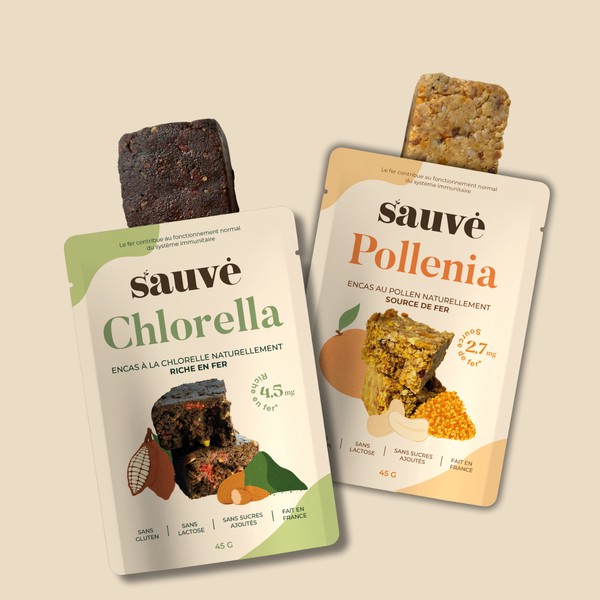 Duo : 1 paquet de Chlorella et 1 paquet de Pollenia