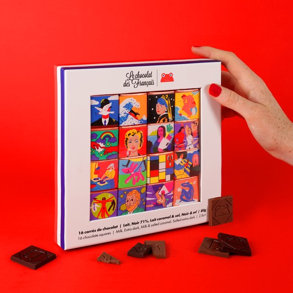 Mini carrés de chocolat 