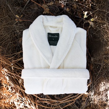 Le peignoir de bain en coton bio d'Hésiode