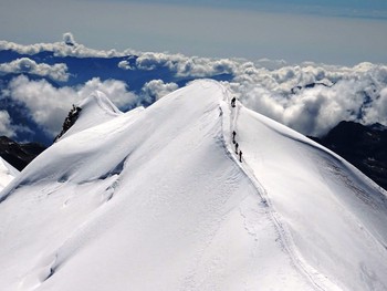 Rose des cimes, initiation à l’alpinisme en Italie.