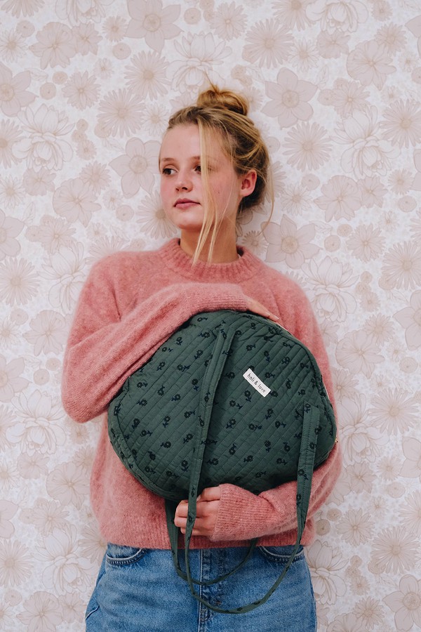 Sac vert rond Holi & Love