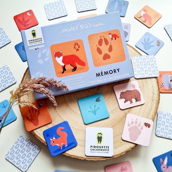 Mémory animaux Pirouette Cacahouète