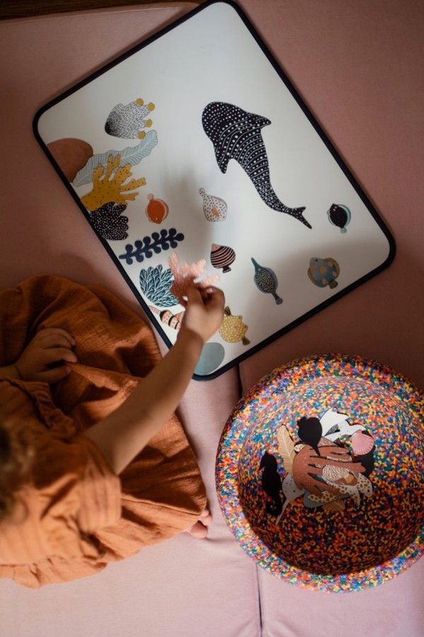 Tableau blanc animaux Ma Cabane à Rêves