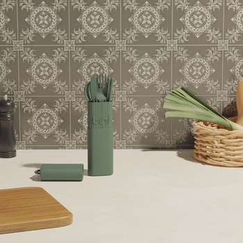 Kit Bini green dans la cuisine