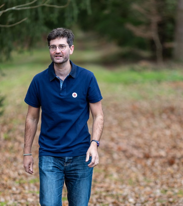 Polo bleu Terre de Tissus