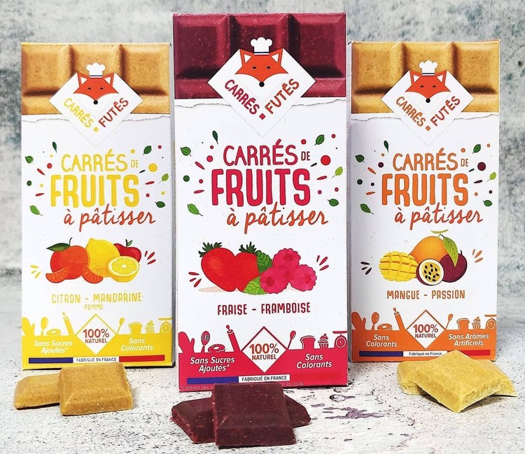 Carrés futés fruits