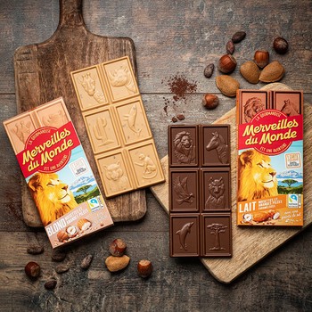 Tablettes de chocolat Merveilles du Monde
