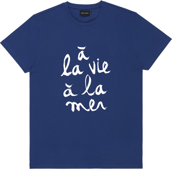 T-shirt bleu marine - A la vie à la mer