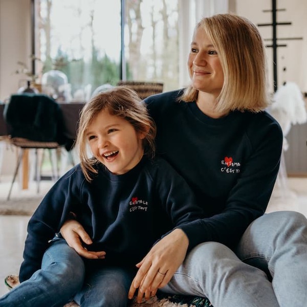 Sweat Blue Navy Bonnefamilles