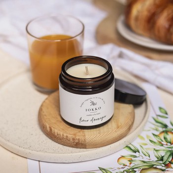 Bougie naturelle à la fleur d'oranger IOKKO