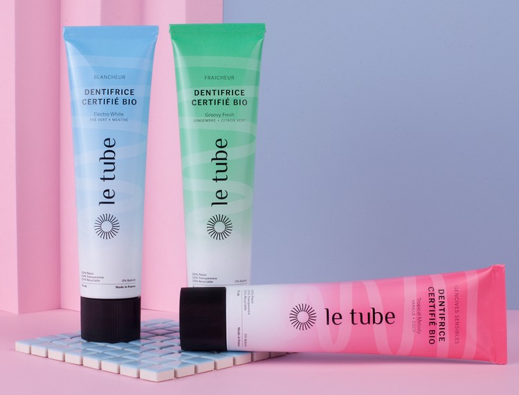 Les trois dentifrices Le Tube