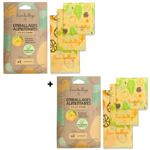 Beewrap - Pack Découverte Fruits & Légumes X2