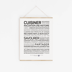 Affiche "Cuisiner"