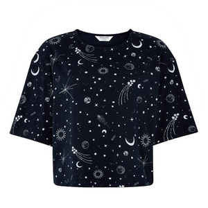 T-shirt court pyjama bleu marine - Starlight