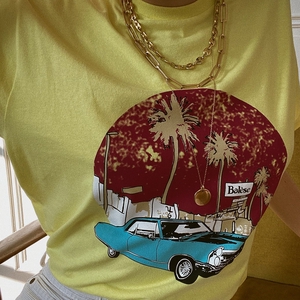 Le T-shirt 70's - Citron Délavé