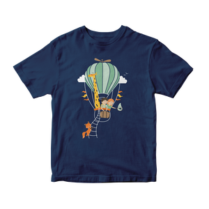 Voyage en ballon / Bleu marine / T-shirt