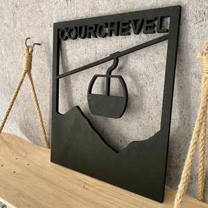 Tableau en bois "Courchevel"
