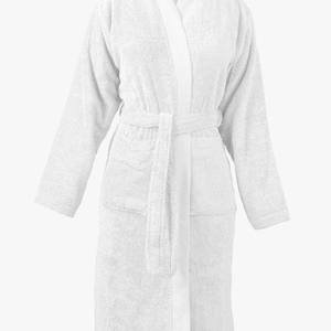 Peignoir modèle Kimono - Blanc Pur - En coton Biologique