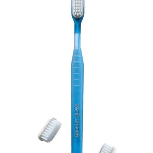 Brosse à dents bleue (1 manche  + 3 recharges)