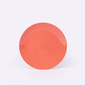 La grande assiette ronde en porcelaine -Terracotta