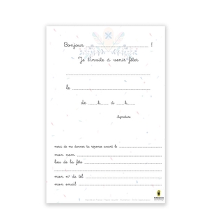 Cartes d'Invitations - Poetic Party