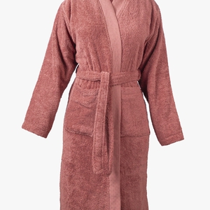 Peignoir modèle Kimono - Rose Fumé - En coton Biologique